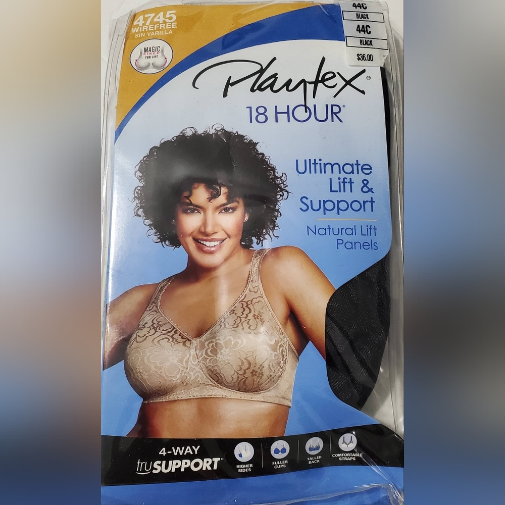 Playtex 18 Hour Ultimate Lift & Support Bra Size 44C